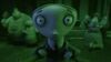 Lot #516 - CORPSE BRIDE (2005) - Solemn Village Boy Puppet Head with Set Dressing and Crew Ephemera - 16