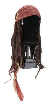 Lot #273 - PIRATES OF THE CARIBBEAN: ON STRANGER TIDES (2011) - Angelica's (Penelope Cruz) Wig and Bandana
