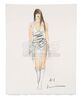 Lot #551 - ELEKTRA (2005) - Hand-illustrated Lisa Tomczeszyn "Elektra" Costume Design Artwork - 10