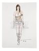 Lot #551 - ELEKTRA (2005) - Hand-illustrated Lisa Tomczeszyn "Elektra" Costume Design Artwork - 15