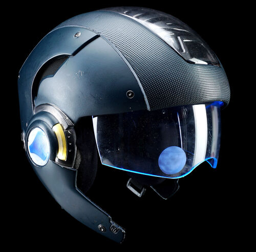 Lot #244 - MINORITY REPORT (2002) - Motorized Light-up PreCrime Helmet with Retractable Visor