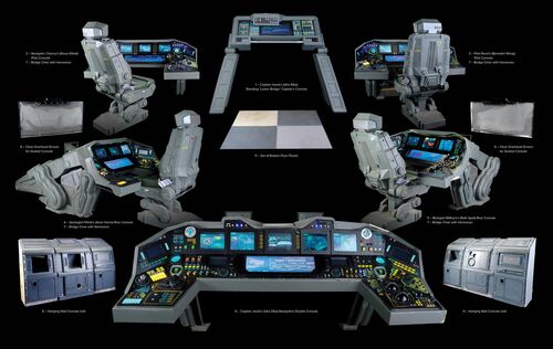 Lot #276 - PROMETHEUS (2012) - Light-up Starship Prometheus Bridge Set
