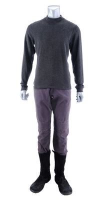 Lot #312 - STAR TREK INTO DARKNESS (2013) - Captain Kirk's (Chris Pine) Black Shirt Harness Costume