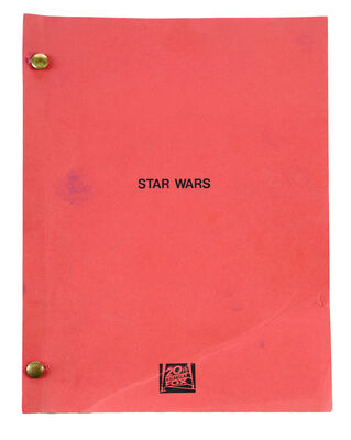 Lot #328 - STAR WARS: A NEW HOPE (1977) - Studio Copy Screenplay