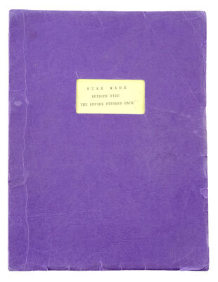 Lot #334 - STAR WARS: THE EMPIRE STRIKES BACK (1980) - Production-used Screenplay