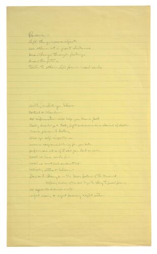 Lot #336 - STAR WARS: THE EMPIRE STRIKES BACK (1980) - Handwritten George Lucas Story Notes on The Force