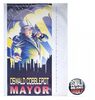 Lot #454 - BATMAN RETURNS (1992) - Oswald Cobblepot (Danny DeVito) Campaign Poster and Button