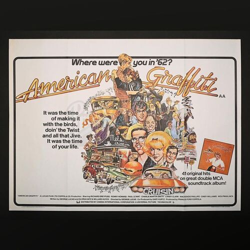 AMERICAN GRAFFITI (1973) - UK Quad Poster (1973)