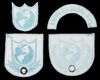 Lot #485 - BUCK ROGERS IN THE 25TH CENTURY (T.V. SERIES, 1979 - 1981) - Set of Earth Defense Directorate Patches - 2