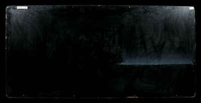 Lot #509 - CLOSE ENCOUNTERS OF THE THIRD KIND (1977) - Hand-painted Matthew Yuricich Guiler Backyard Horizon Glow Matte Painting