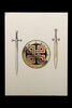 Lot #514 - CONAN THE BARBARIAN (1982) - Hand-Illustrated Ron Cobb Sword and Shield Concept Artwork