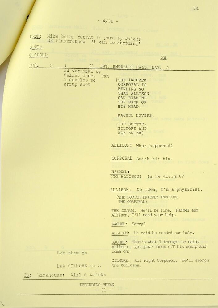 Lot #535 - DOCTOR WHO: DEATH TO THE DALEKS (T.V. MOVIE, 1974)/DOCTOR ...