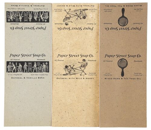Lot #579 - FIGHT CLUB (1999) - Set of Three Paper Street Soap Company Wrappers