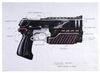 Lot #714 - JUDGE DREDD (1995) - Charles Lippincott Collection: Hand-illustrated Julian Caldow Lawgiver Design Illustration with Printed Copy and Production Photographs - 3
