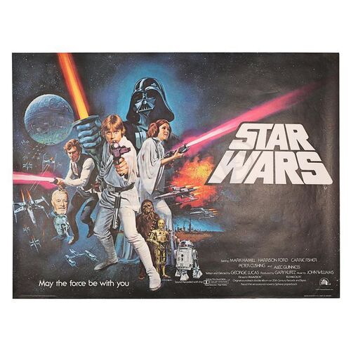 STAR WARS: A NEW HOPE (1977) - "Non-Oscars&Acirc;&reg;" UK Quad Poster (1977)