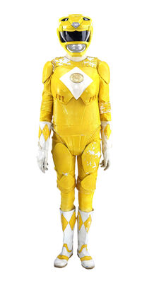 Lot #777 - MIGHTY MORPHIN POWER RANGERS: THE MOVIE (1995) - Yellow Ranger Promotional Costume