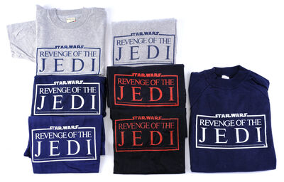 Lot #976 - STAR WARS: RETURN OF THE JEDI (1983) - Set of Revenge of the Jedi Crew Apparel