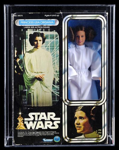 Lot #989 - STAR WARS: A NEW HOPE (1977) - Charles Lippincott Collection: Princess Leia Organa Large Size Action Figure AFA 80 NM