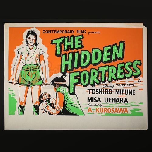 THE HIDDEN FORTRESS (1958) - UK Quad Poster (1961)