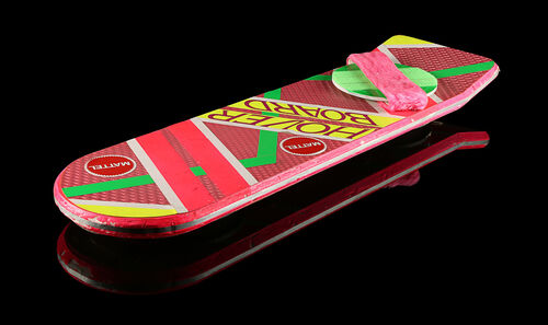 Lot #24 - BACK TO THE FUTURE PART II (1989) - Michael J. Fox-autographed Marty McFly Lenticular Mattel Hoverboard
