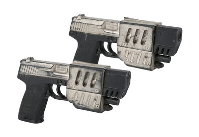 Lot #49 - BLADE II (2002) - Blade's (Wesley Snipes) Stunt Heckler & Koch USP Match Pistols