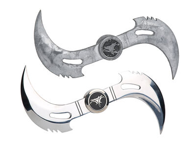 Lot #50 - BLADE II (2002) - Blade's (Wesley Snipes) Hero and Stunt Glaives