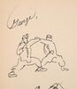Lot #58 - BRUCE LEE - Bruce Lee's Hand-drawn Fighting Warriors Illustration - 2