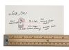 Lot #60 - BRUCE LEE - Bruce Lee's Hand-drawn "Walk-On" Head-striking Pad Sketch - 3