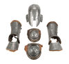 Lot #145 - GLADIATOR (2000) - Zucchabar Arena Gladiator Helmet and Leg Armour