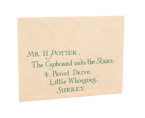 Lot #159 - HARRY POTTER AND THE PHILOSOPHER'S STONE (2001) - Harry Potter (Daniel Radcliffe) Hogwarts Acceptance Letter