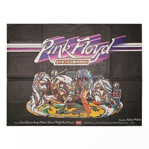 PINK FLOYD: LIVE AT POMPEII (1972) - UK Quad Poster (1972)