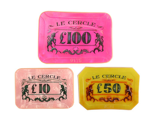 Lot #194 - JAMES BOND: DR. NO (1962) - Le Cercle Casino Plaques