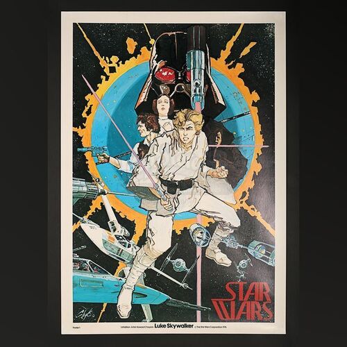 STAR WARS: A NEW HOPE (1977) - US 1-Sheet "Chaykin" Pre-Production Poster (1976)