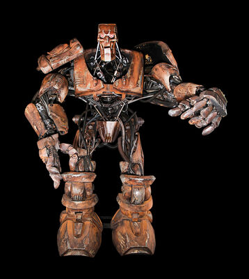 Lot #212 - JUDGE DREDD (1995) - Full-size Screen-matched ABC Warrior Robot with Light-up Animatronic Remote-control Head