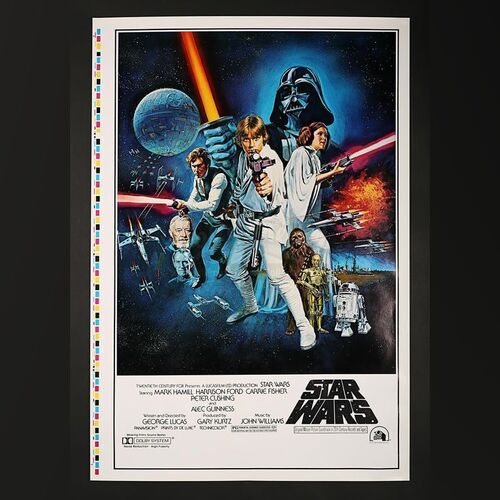 STAR WARS: A NEW HOPE (1977) - US 1-Sheet Style-C "Printers Proof" Poster (1977)
