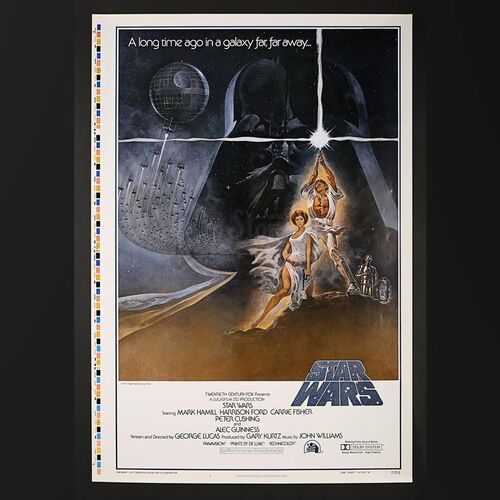 STAR WARS: A NEW HOPE (1977) - US 1-Sheet Style-A "Printers Proof" Poster (1977)