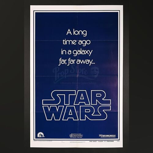 STAR WARS: A NEW HOPE (1977) - US 1-Sheet Style-B Teaser Poster (1977)