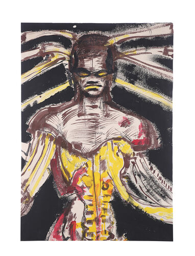 Lot #261 - NIGHTBREED (1990) - Hand-painted Clive Barker "Baphomet" Concept Illustration