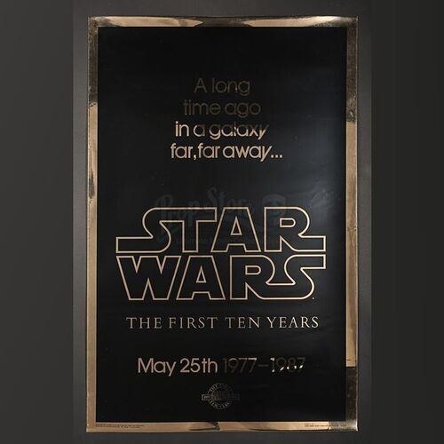 STAR WARS: A NEW HOPE (1977) - US 1-Sheet "Gold Anniversary" Poster (1987)
