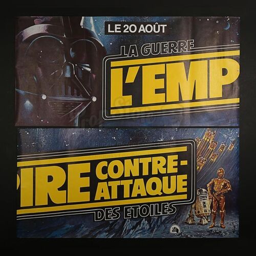 STAR WARS: THE EMPIRE STRIKES BACK (1980) - French Banner Poster (1980)