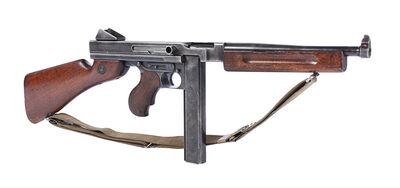 Lot #285 - SAVING PRIVATE RYAN (1998) - Captain Miller's (Tom Hanks) Hero Thompson Sub-machine Gun