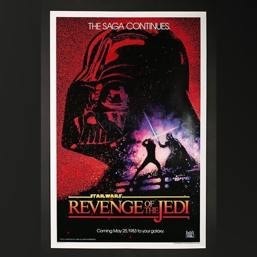 STAR WARS: RETURN OF THE JEDI (1983) - US 1-Sheet "Revenge Of The Jedi" Teaser Poster (1982)