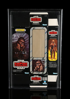 Lot #351 - STAR WARS: THE EMPIRE STRIKES BACK (1980) - 12" Chewbacca Flat Box AFA 50 VG