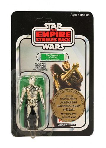 Lot #352 - STAR WARS: THE EMPIRE STRIKES BACK (1980) - C-3PO (Removable Limbs) Palitoy "5,000,000th" Action Figure