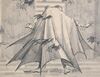 Lot #448 - BATMAN (1989) - Hand-drawn Michael White "Batman Surrounded By Bats" Concept Illustration - 4