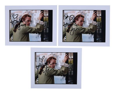 Lot #489 - CASANOVA (2005) - Three Heath Ledger-autographed Stills