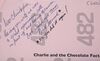 Lot #494 - CHARLIE AND THE CHOCOLATE FACTORY (2005) - Pair of Sir Christopher Lee's Personal Scripts and Compliment Slip From Tim Burton - 3