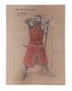Lot #542 - DOCTOR WHO: THE TIME WARRIOR (T.V. SERIES, 1973) - Hand-drawn James Acheson "Irongron" and "Bloodaxe" Costume Designs - 8