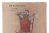 Lot #542 - DOCTOR WHO: THE TIME WARRIOR (T.V. SERIES, 1973) - Hand-drawn James Acheson "Irongron" and "Bloodaxe" Costume Designs - 9