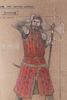 Lot #542 - DOCTOR WHO: THE TIME WARRIOR (T.V. SERIES, 1973) - Hand-drawn James Acheson "Irongron" and "Bloodaxe" Costume Designs - 12